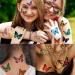 VANTATY 81 PCS Colorful Butterfly Temporary Tattoos - Watercolor 3D Designs for Women & Kids | Long Lasting Fake Tattoos for Face, Arm, and Body - Buy Online on GoSupps.com