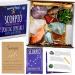 DANCING BEAR Scorpio Zodiac Healing Crystals Gift Set, (14 Pc): 9 Stones, 18K Gold-Plated Constellation Necklace, Meteorite, Succulent Candle, Palo Santo Smudge Stick, and Info Guide, Made in The USA
