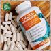 Calcium & Magnesium 800mg + 400mg - Vegan High-Dose 3x120 Capsules | Natural Red Algae & Magnesium Citrate | Made in Germany - Buy Online on GoSupps.com