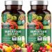 2-Pack N1N Premium Organic Green Superfood, Fruits & Veggies 28 Powerful Ingredients Natural Supplement with Alfalfa, Beet Root & Tart Cherry for Energy, Immunity, Digestion, Made in USA, 120 Ct