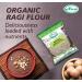 Aiva Organic Finger Millet Flour | Ragi Flour 2 lb - Premium Quality Gluten-Free Superfood - Buy Online on GoSupps.com