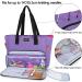 CURMIO Yarn Storage Bag - Knitting Tote for WIP Projects - Crochet Hooks, Knitting Needles, Yarn Skeins - Purple (Patented Design) - Buy Online on GoSupps.com
