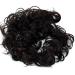 CAISHA XXL Voluminous Curly Messy Bun Hairpiece Scrunchy Updo for Bridal Hairstyle in Brown Black Mix - HW37 - Buy Online on GoSupps.com