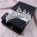 LAPOHI Silver Crystal Princess Queen Tiara for Women - Bride Wedding Crown for Party Prom Pageant - Rhinestone Headband with Combs - Buy Online on GoSupps.com