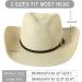 Lanzom Western Cowboy Hat | Shapeable Wide Brim | Summer Sun Beach Hat - Beige | Men Women - Buy Online on GoSupps.com