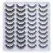 Newcally Mink Fluffy False Eyelashes 20 Pairs D Curl Natural 5D Volume Multipack - Buy Online on GoSupps.com