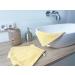 Zollner 10 Set Washing Gloves | Strong & Soft Yellow Washcloths | Hotel Quality Cotton 60 C Washable | Practical Hanger Included - Buy Online on GoSupps.com