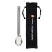Longest Titanium Long Handle Spork with Polished Bowl, 9.65 inch/ 245mm Long Spork Extra Strong Ultra Lightweight, Titanium Spork for Home/Travel/Camping Spork Comes with Waterproof Cloth Case 1 Long Spork Standard