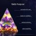 5cm Amethyst Ball Tree of Life Orgone Pyramid for Nature Reiki Healing Chakra - Moonstone Crystal Energy Tower with Amethyst Ball - Crushed Stone Jewelry - Buy Online on GoSupps.com