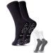 Anti-slip sports socks grip socks against slipping on smooth floors stopper socks against slipping in shoes non-slip nocks for football fitness calisthenics pilates yoga 43-46 black