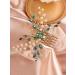 Deniferymakeup Green Crystal Emerald Gold Hair Comb for Wedding Brides Bridesmaid Hair Accessory for Women and Girls Ball Prom Party - Buy Online on GoSupps.com