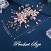 Amaxiu Rhinestone Wedding Hair Clip Flower Bride Hairpiece Crystal Bridal Hair Barrettes Hairpins Wedding Hair Accessories for Women Girls (Rose Gold) - Buy Online on GoSupps.com