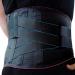 Vitalworxx back bandage offers professional help with back pain adjustable rear belt with support struts to avoid or relieve pain scoliosis cross pain or sciatica XXL (waist circumference 100 - 115 cm) black