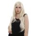 WIG ME UP - 3402-613 Wig platinum blonde very long straight with side parting