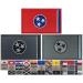JBCD 3 Pack Tennessee Flag Patch States Flags Tactical Patch Pride Flag Patch for Clothes Hat Patch Team Military Patch Tennessee(3 Pack)