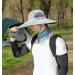 Leotruny Men's Wide Brim Sun Hat UPF50+ Waterproof Bucket Hat for Fishing Hiking Camping - Light Grey - Buy Online on GoSupps.com