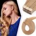 40cm tape in extensions real hair hair parts real hair 27# dark blonde soft tape in extensions 7a human hair 20 pieces-50g mini tape hair extension