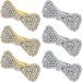 6 Pieces Rhinestone Crystal Hair Clips for Women Clear Hair Bows Barrettes Mini Rhinestone Alligator Hair Clips Wedding Hair Jewelry Bridal Hair Accessories for Women Girls Birthday Christmas Present