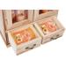 BRUBAKER Cosmetics Bath and Care Set - Peach in Wooden Cabinet | International Shipping Available - Buy Online on GoSupps.com
