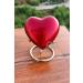 Red Heart Cremation Keepsake Urn with Brass Stand - Mini Pet Memorial - Buy Online on GoSupps.com