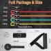 Premium Resistance Bands Set with Handles - Exercise Bands with Door Anchor & Ankle Straps for Home Gym Yoga Pilates & Physical Therapy - International Shipping Available - Buy Online on GoSupps.com