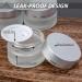 20ml Glass Cream Jar - Empty Cosmetic Container with Screw Cap for Creams Lotions & Travel - Set of 9 Silver - Buy Online on GoSupps.com
