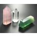3-Set Medicine Stalls: Pointed Prisms for Reiki Chakra Meditation - Rose Quartz Clear Quartz & Fluorite Decoration - Buy Online on GoSupps.com