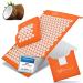 Wellax the original - acupressure mat with pillow - filled with 100% coconut fibers - solves tension & promotes circulation - Massage Matt with Acupressure pillow - awarded by comparison.org
