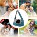 Flovippet Sling for Dogs & Cats - Breathable Dog Carrier Bag for Small Dogs up to 5kg - Soft Outdoor Travel Bag (Azure Blue) - Buy Online on GoSupps.com
