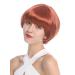 WIG ME UP - 7804-135 Bob wig red copper red sweet French page straight short hair