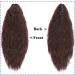 24 Inch Claw On Ponytail Extensions Soft Curly Ponytail Hair Extension Corn Wave Tails Hairpieces Synthetic For Women Ladies Medium Brown - Buy Online on GoSupps.com