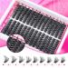 Fluffy Lash Clusters Kit | 80D Wispy Eyelash Extensions | D Curl DIY Faux Mink 9-16MM | Newcally Lashes - Buy Online on GoSupps.com