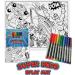 Splat Planet Superhero Cotton Toddler Placemat with 10 Washable Magic Pens - Buy Online on GoSupps.com