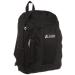 Everest Luggage Backpack with Front and Side Pockets, Black, Large