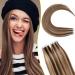 SEGO TAPE Extensions Real hair adhesive tape 20 pieces hair extension/PCS 100% Remy Human hair hair parts medium brown/honeyblond #4P27 22 "(55cm) -60g