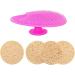 Silicone Face Scrubber & Reusable Makeup Remover Pads - Facial Cleaning Brush Natural Cellulose Face Sponges - Skin Care for Teenage Girls - Perfect Face Exfoliator Set of 5 - Buy Online on GoSupps.com