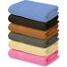 QUBA LINEN Bamboo Cotton Bath Towels-27x54inch - 6 Pack Shower Towels - Light Weight, Ultra Absorbent Towels for Bathroom (Multi Color) Multi Color 6 Pack Bath Towels