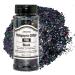Holographic Chunky Glitter, 100g Black Cosmetic Craft Glitter for Epoxy Resin, Nail Sequins Iridescent Flakes, Body, Face, Hair, Nail, Glitter Slime Making