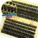 ALICE Fluffy Volume Lash Clusters Individual Lashes DIY Eyelash Extensions 200Pcs Eyelash Clusters(50D+60D 10-18mm D Curl) C - Fluffy 50D+60D - Buy Online on GoSupps.com