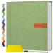 Popotop Large Photo Album Self Adhesive 4x6 5x7 8x10 Scrapbook Album DIY 40 Pages Picture Book,Gifts for Mom,Family Baby and Wedding,with Metal Pen and Plastic Board 11.5"x10.6"40pages Grass green