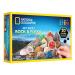 National Geographic rock and fossil collection- 20 stones and fossils with rose quartz jaspis and more great MINT science set for children