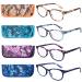 EYEGUARD Reading Glasses 4 Pack Quality Fashion Colorful Readers for Women +1.25 Multicoloured 1.25 x