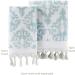 SKL Home Mirage Fringe Turkish Cotton Hand Towel Set - Aqua (Set of 2) - Buy Online on GoSupps.com