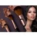 Buy Luvia Travel Brush Set - 5 Vegan Makeup Brushes with Storage | Espresso Brown & Cappuccino | Perfect for International Shipping - Buy Online on GoSupps.com