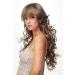 WIG ME UP TYW60430-18-26 | Super Long Curly Ladies Wig with Beautiful Bangs | Light Brown Blonde Streaked Perfect for Fashion & Style - Buy Online on GoSupps.com