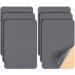6 Pieces Upholstery Patch Sofa Couch Carpet Scratches Patch Velvet Repair Patch Self Adhesive Flannel Fabric Patch for Furniture Car Seats Jeans Hand Bag Jackets, 11.81 x 7.87 Inch (Gray)