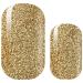 AVOA Beauty Nail Foil - "Gold Rush" gold glitter single-coloured design 16 thin self-adhesive long-lasting nail wraps