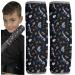 HECKBO 2X Kids Car Seat Belt Pads Seat Belt Protectors - Dinosaur Skeleton - Seat Belt Pads for Kids and Babies- Ideal for Any Seat Belt Car Booster Seat Kids Bicycle Dinosaur skeleton 2 pieces
