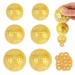6 pieces magnetic massage ball hedgehog ball and 20 pieces massage rings magnetic acupressure balls acupuncture massage balls yoga ball for stress relief massage (gold)