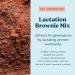 Lactation Brownie Mix - Double Chocolate Breastfeeding Supplement for Increased Breast Milk Supply - Buy Online on GoSupps.com